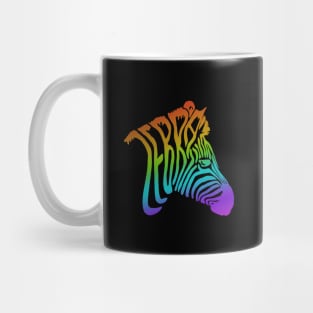 Rainbow Zebra Mug